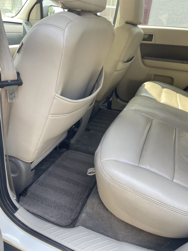 Boss Auto Detail and Wash detailed back seats of Ford