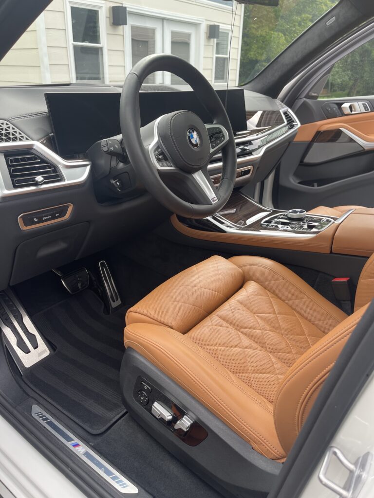 Boss Auto Detail and Wash detailed interior driving seat of BMW