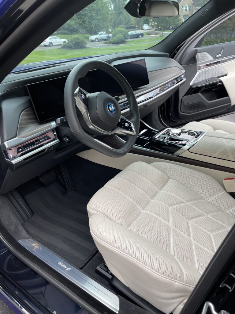 Boss Auto Detail and Wash detailed driver seat of BMW