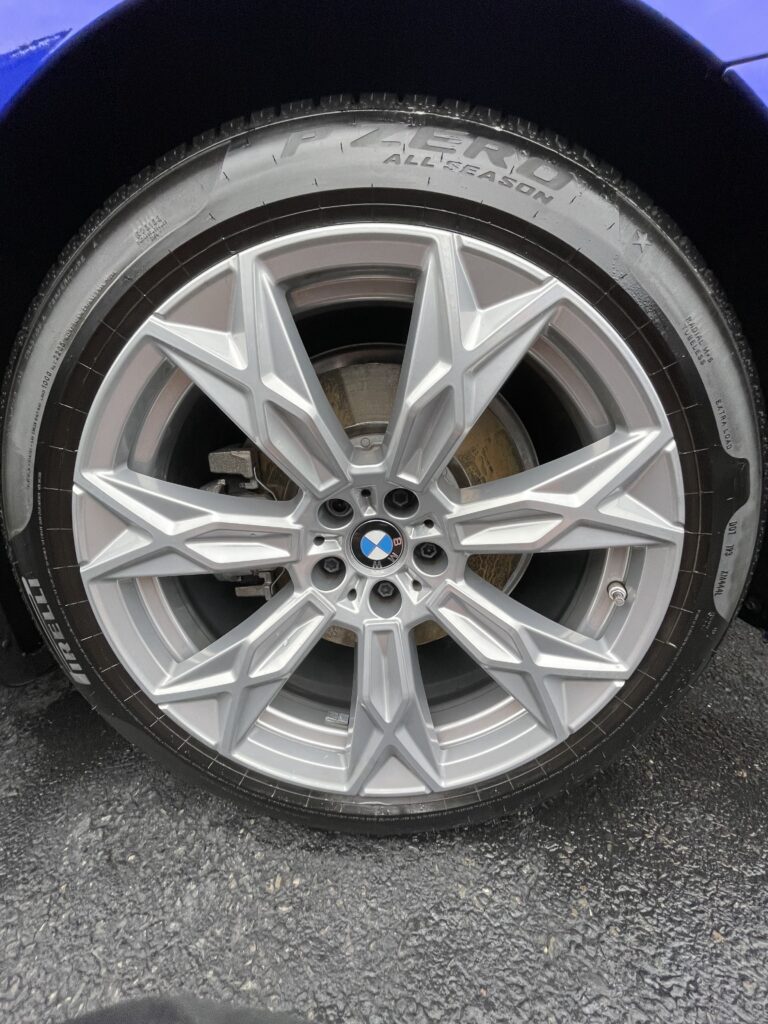 Boss Auto Detail and Wash detailed wheel of BMW