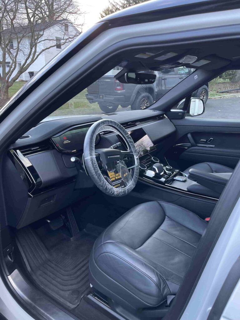 interior of car after a full ultimate car detail